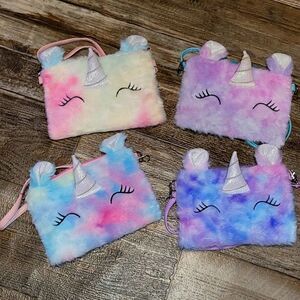 Unicorn plush crossbody bag